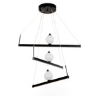 Люстра с ПДУ "Астаж" 3хLED 3000-6000К 120Вт черный 60х60х120 см BayerLux - фото 23342619