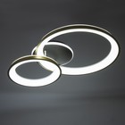 Люстра с ПДУ «Анелло» 2хLED 3000-6000К 184 Вт черно-золотой 86×60×16 см BayerLux - Фото 5