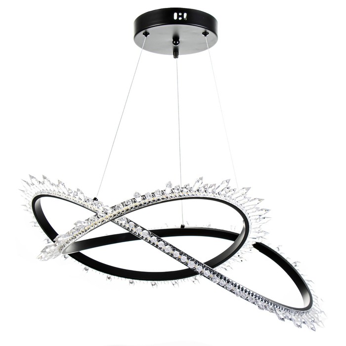 Светильник BayerLux «Кристаллы» LED 110 Вт 3000-6000К черный 52×47×100 см - Фото 1