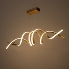 Светильник BayerLux "Спираль" LED 112Вт 3000-6000К золото 100х22х100 см - фото 23400920
