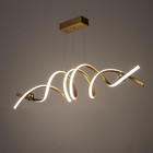 Светильник BayerLux "Спираль" LED 112Вт 3000-6000К золото 100х22х100 см - фото 23400921