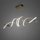 Светильник BayerLux "Спираль" LED 112Вт 3000-6000К золото 100х22х100 см - фото 23400922