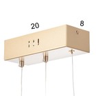 Светильник BayerLux "Спираль" LED 112Вт 3000-6000К золото 100х22х100 см - фото 23400926