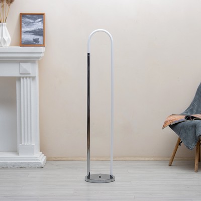 Торшер «Астен» LED 37 Вт хром 25×25×125 см