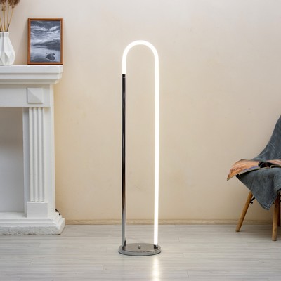Торшер «Астен» LED 37 Вт хром 25×25×125 см