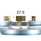 Люстра с ПДУ "Винла" LED 204Вт 3000-6000К сине-золотой 80х80х11 см BayerLux - фото 23419380