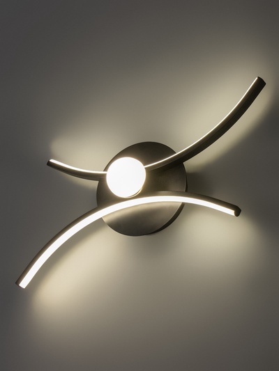 Бра «Икси» LED 21 Вт 4000К черный 35×16×6 см