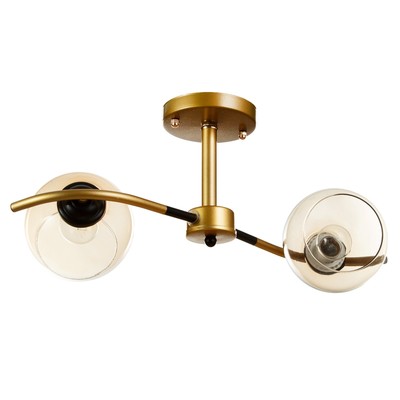 Люстра «Мерлия» 2хЕ27 40 Вт черно-золотой 48×26×27 см BayerLux