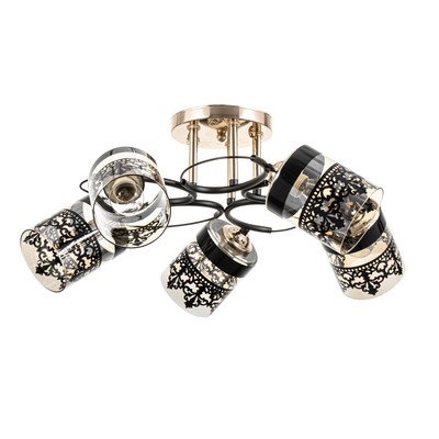 Люстра «Рейна» 5хЕ27 40 Вт черный 60×60×27 см BayerLux