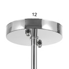 Люстра "Роксана" 2хЕ27 40Вт хром 48х26х27 см BayerLux - фото 23373157