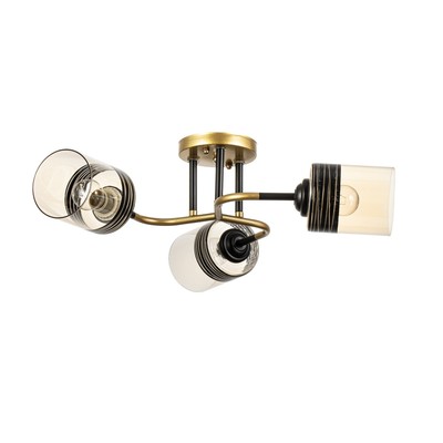 Люстра «Синна» 3хЕ27 40 Вт черно-золотой 50×50×27 см BayerLux