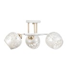 Люстра "Фания" 3хЕ27 40Вт бело-золотой 48х48х26 см BayerLux 9717724