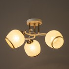 Люстра "Фрида" 3хЕ27 40Вт бело-золотой 48х48х26 см BayerLux - фото 23373213