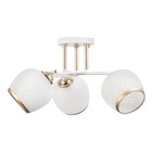 Люстра "Фрида" 3хЕ27 40Вт бело-золотой 48х48х26 см BayerLux - фото 23373214