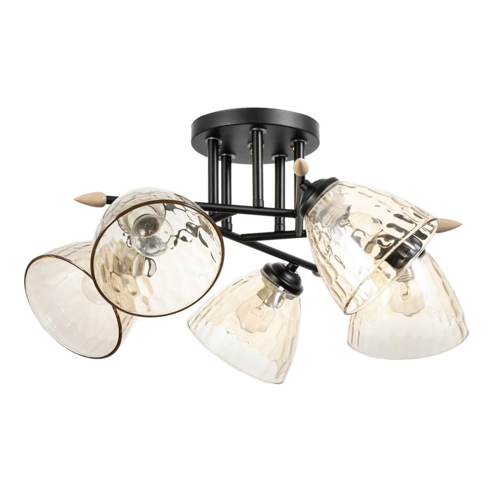 Люстра «Шарлин» 5хЕ27 40 Вт черный 60×60×27 см BayerLux - Фото 1