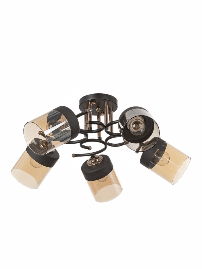 Люстра «Элла» 5хЕ27 40 Вт черный 70×70×27 см