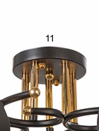 Люстра «Элла» 5хЕ27 40 Вт черный 70×70×27 см - фото 46829363