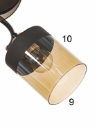 Люстра «Элла» 5хЕ27 40 Вт черный 70×70×27 см - фото 46829365