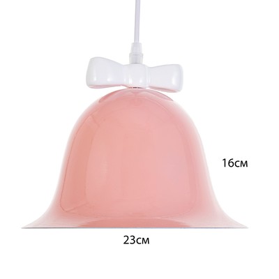 Светильник «Микки» Е27 40 Вт розовый белый 23×23×19-119 см BayerLux