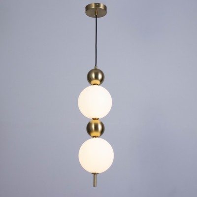 Светильник "Боул" LED 5+5Вт 6000К латунь 15х15х52-152см