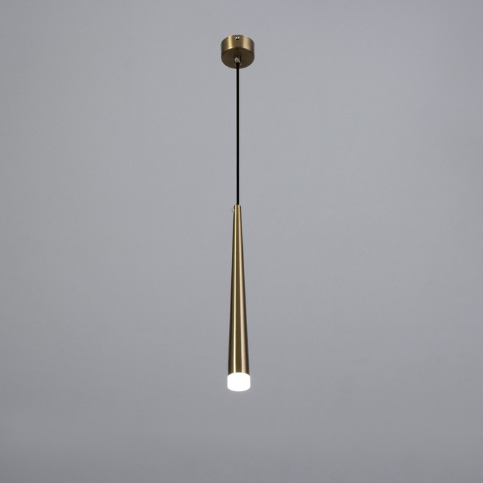 Светильник подвесной "Титан" LED 6Вт 4000К золото 3,2х3,2х33-233см