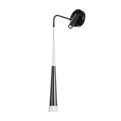 Бра «Амадеус» 2хLED 6 Вт+3 Вт 4000К черный 12×12×70 см