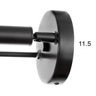 Бра "Амадеус" 2хLED 6Вт+3Вт 4000К черный 12х12х70см 9802113 - фото 11381291 Бра "Амадеус" 2хLED 6Вт+3Вт 4000К черный 12х12х70см 9802113 - фото 11381291