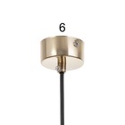 Светильник BayerLux подвесной "Таурина" LED 5Вт 4000К золото 6х6х50-250см 9802127