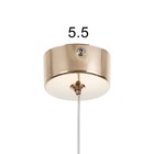 Светильник BayerLux Подвес BayerLuxной "Лейсана" LED 3Вт 4000К золото 3х3х33-233см - фото 23401093