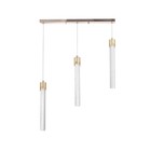 Светильник BayerLux "Сноул" 3хLED 9Вт 3000К золото 50х3,2х32-132см - фото 23429308