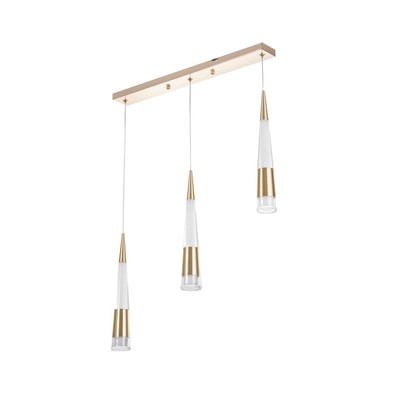 Светильник BayerLux «Галассия» 3хLED 9 Вт золото 50×3.2×32-182120 см