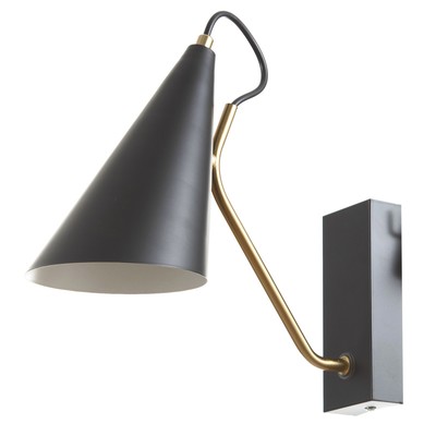 Бра «Свейн» Е27 40 Вт черно-медный 12×27.5×28 см