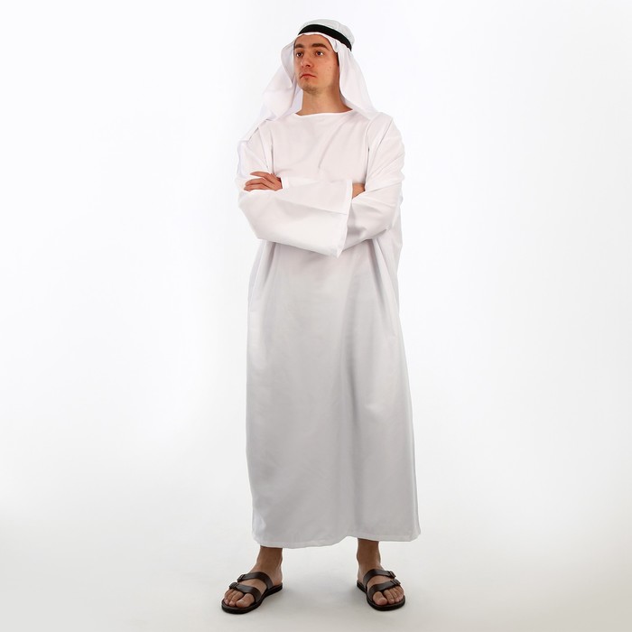 Карнавальный костюм «Шейх», балахон, головной убор, р. 48-50 - фото 1905049453