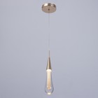 Светильник "Капля" LED 2Вт 3000К золото 5,5х5,5х23-123см - фото 23456668