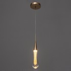 Светильник "Капля" LED 2Вт 3000К золото 5,5х5,5х23-123см - фото 23456669