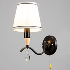 Бра "Брюссель" 1x60Вт E14 черный 26х14х26 см BayerLux 10207263