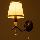 Бра "Брюссель" 1x60Вт E14 черный 26х14х26 см BayerLux 10207263