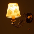 Бра "Вирджиния" 1х40Вт E14 бронза 20х15х30 см - фото 23419452