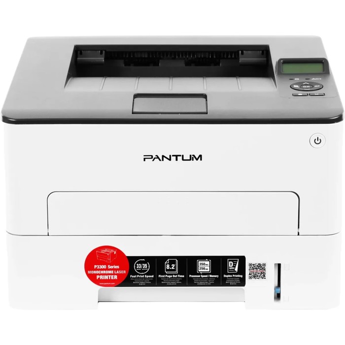 Принтер лазерный ч/б Pantum P3302DN, 1200x1200 dpi, 33 стр/мин, А4, белый - Фото 1