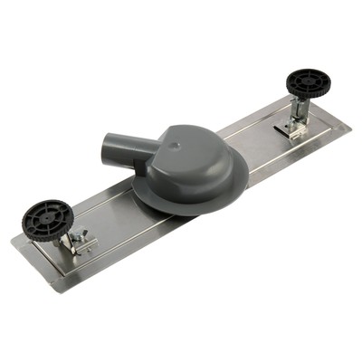 Трап ZEIN engr, c флaнцeм свободного вращ 360°, 7×40 см, d=40/50 мм, нерж сталь, сатин