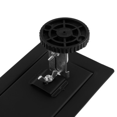 Трап ZEIN engr, с фланцем свободного вращения 360°, 7×40 см, d=40/50 мм, нерж сталь, черный