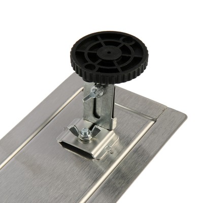 Трап ZEIN engr, c флaнцeм свободного вращ 360°, 7×60 см, d=40/50 мм, нерж сталь, сатин