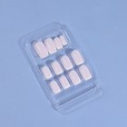 Накладные ногти Classic French, 24 шт., с клеевыми пластинами, форма мягкий квадрат, нежно-розовые - Фото 2