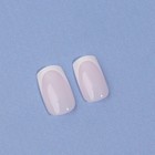 Накладные ногти «Classic French», 24 шт, с клеевыми пластинами, форма мягкий квадрат, цвет нежно-розовый/белый - Фото 8