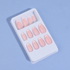 Накладные ногти Classic French, 24 шт., с клеевыми пластинами, форма миндаль, нежно-розовые - Фото 3