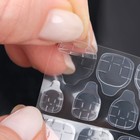 Накладные ногти «Линии», 24 шт., с клеевыми пластинами, форма мягкий квадрат, нежно-розовые - Фото 5