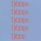 Накладные ногти «Линии», 24 шт., с клеевыми пластинами, форма мягкий квадрат, нежно-розовые - Фото 7