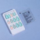 Накладные ногти «Freshness», 24 шт., с клеевыми пластинами, форма миндаль, голубые, розовые - Фото 2