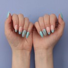 Накладные ногти «Freshness», 24 шт., с клеевыми пластинами, форма миндаль, голубые, розовые - Фото 9