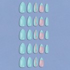 Накладные ногти «Freshness», 24 шт., с клеевыми пластинами, форма миндаль, голубые, розовые - Фото 6